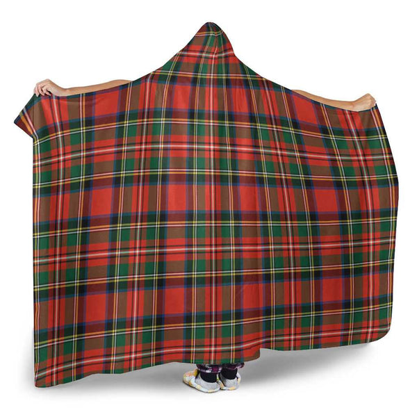 Scottish Stewart Royal Modern Clan Tartan Hooded Blanket Tartan Plaid 2