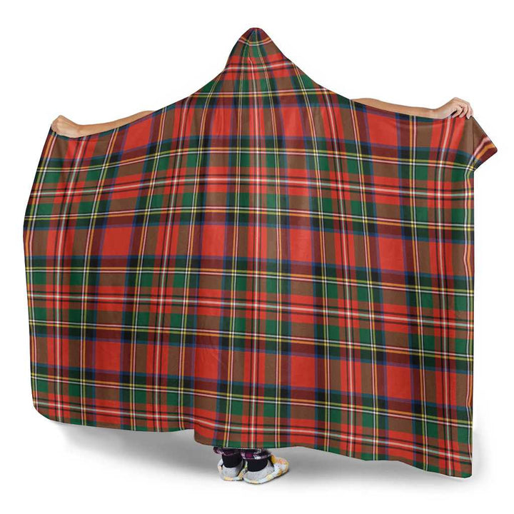 Scottish Stewart Royal Modern Clan Tartan Hooded Blanket Tartan Plaid 3