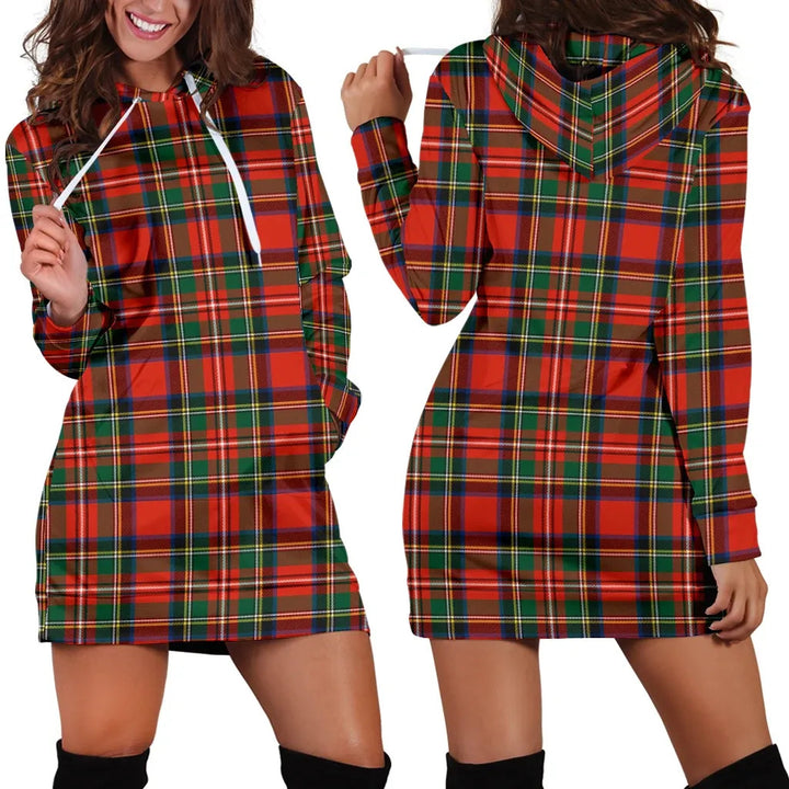 Scottish Stewart Royal Modern Clan Tartan Hoodie Dress