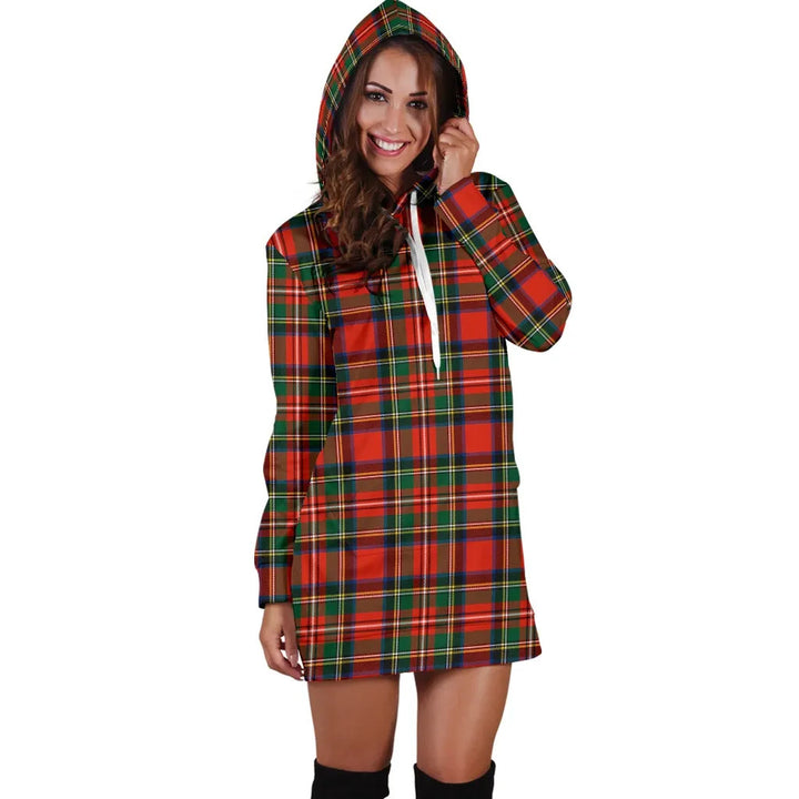 Scottish Stewart Royal Modern Clan Tartan Hoodie Dress