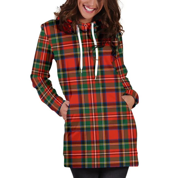 Scottish Stewart Royal Modern Clan Tartan Hoodie Dress