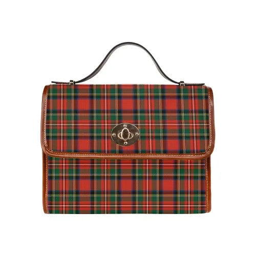 Scottish Stewart Royal Modern Clan Tartan Waterproof Canvas Bag Tartan Plaid 1
