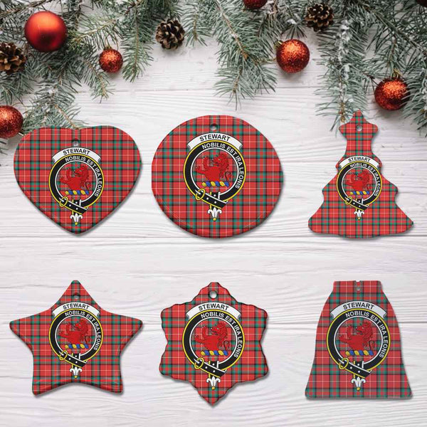 Scottish Stewart (Stuart) of Bute Clan Crest Tartan Ceramic Ornament All Tartan Plaid
