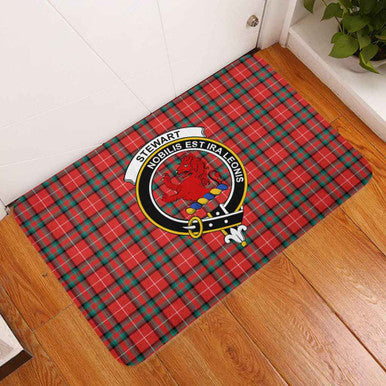Scottish Stewart (Stuart) of Bute Clan Crest Tartan Door Mat Tartan Plaid 3