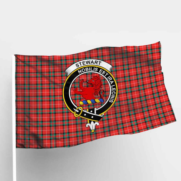 Scottish Stewart (Stuart) of Bute Clan Crest Tartan Flag Parade Tartan Plaid 1