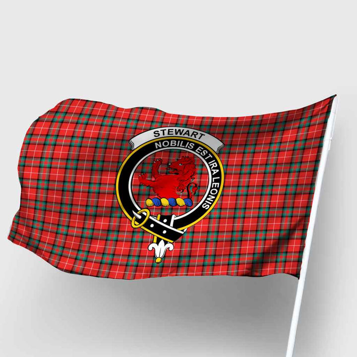 Scottish Stewart (Stuart) of Bute Clan Crest Tartan Flag Parade Tartan Plaid 2