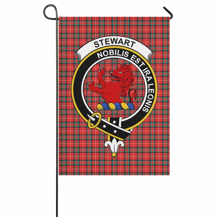 Scottish Stewart (Stuart) of Bute Clan Crest Tartan Garden Flag Tartan Plaid 1