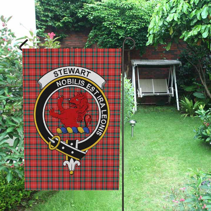 Scottish Stewart (Stuart) of Bute Clan Crest Tartan Garden Flag Tartan Plaid 2