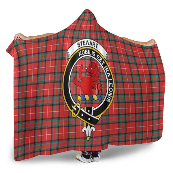 Scottish Stewart (Stuart) of Bute Clan Crest Tartan Hooded Blanket Tartan Plaid 2