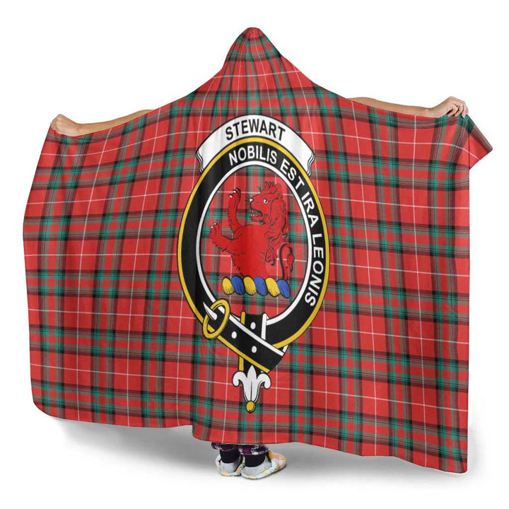 Scottish Stewart (Stuart) of Bute Clan Crest Tartan Hooded Blanket Tartan Plaid 3