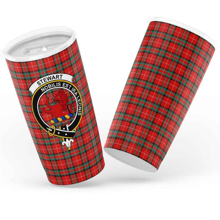 Scottish Stewart (Stuart) of Bute Clan Crest Tartan Insulated Tumbler Tartan Plaid 3
