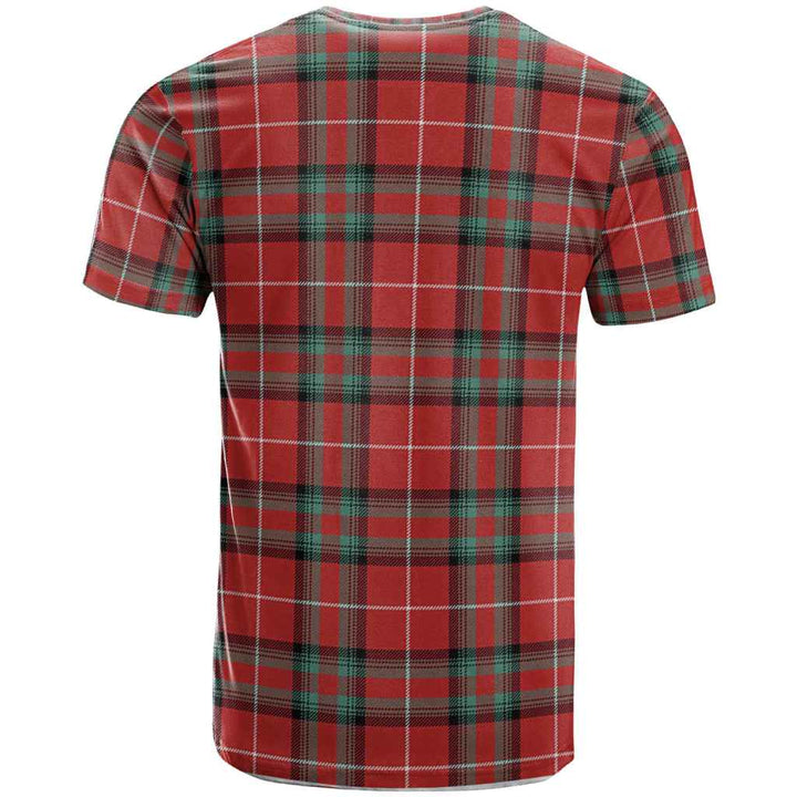 Scottish Stewart (Stuart) of Bute Clan Crest Tartan T-Shirt Back Side Tartan Plaid
