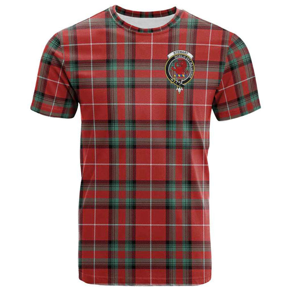 Scottish Stewart (Stuart) of Bute Clan Crest Tartan T-Shirt Front Side Tartan Plaid