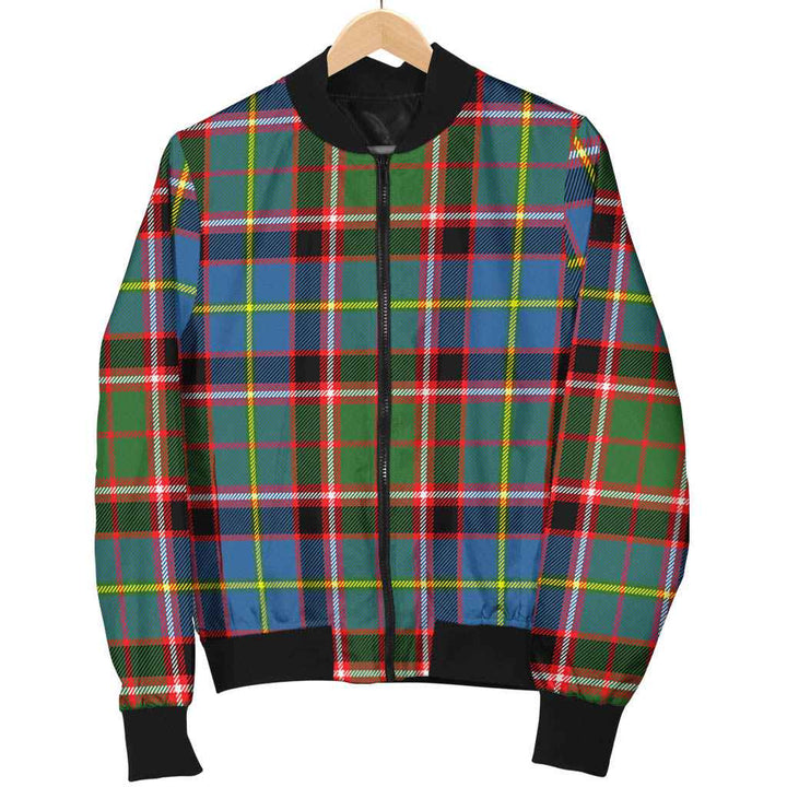 Scottish Stirling & Bannockburn District Clan Tartan Bomber Jacket Tartan Plaid 1