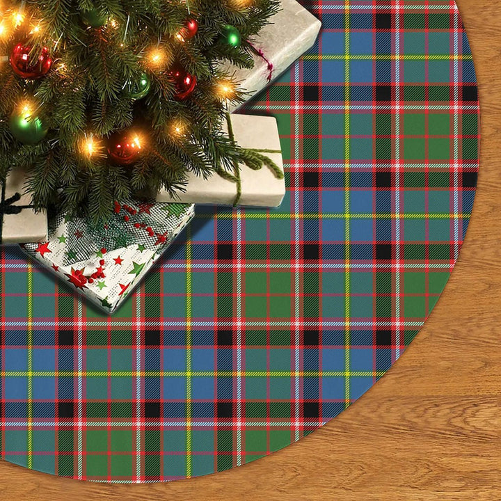 Scottish Stirling & Bannockburn District Clan Tartan Christmas Tree Skirt No Tassels 2 Tartan Plaid