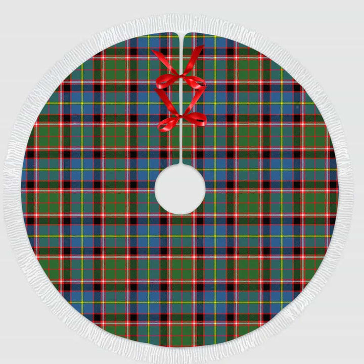 Scottish Stirling & Bannockburn District Clan Tartan Christmas Tree Skirt Tassels 1 Tartan Plaid