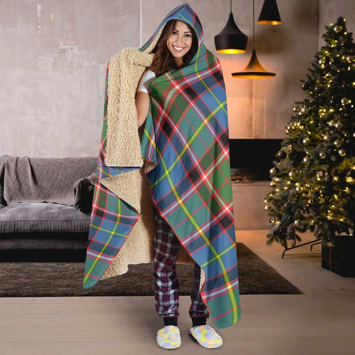 Scottish Stirling & Bannockburn District Clan Tartan Hooded Blanket Tartan Plaid 6