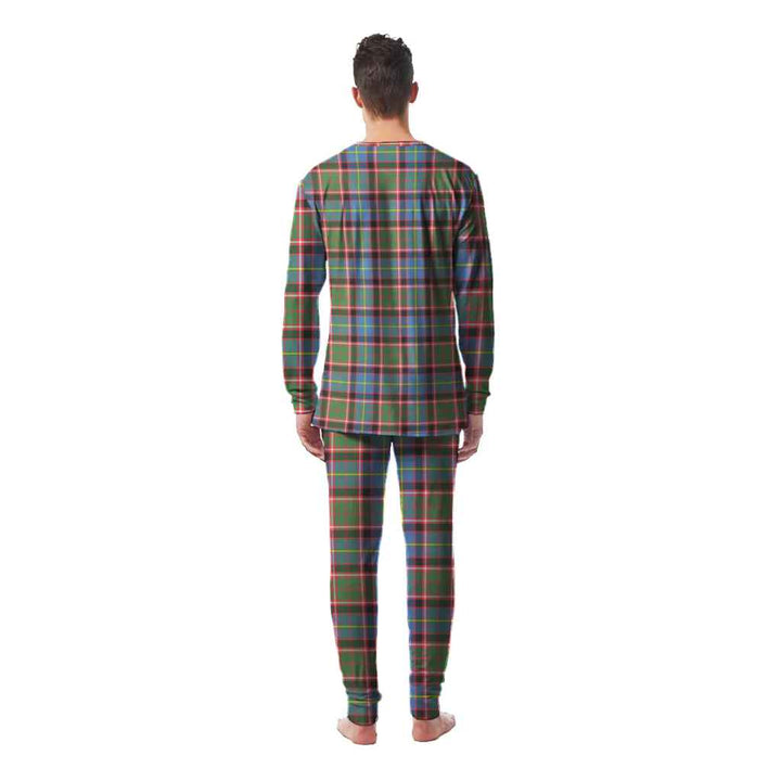 Scottish Stirling & Bannockburn District Clan Tartan Pajama Set Men Back Side Tartan Plaid