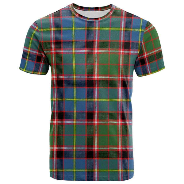 Scottish Stirling & Bannockburn District Clan Tartan T-Shirt Front Side Tartan Plaid