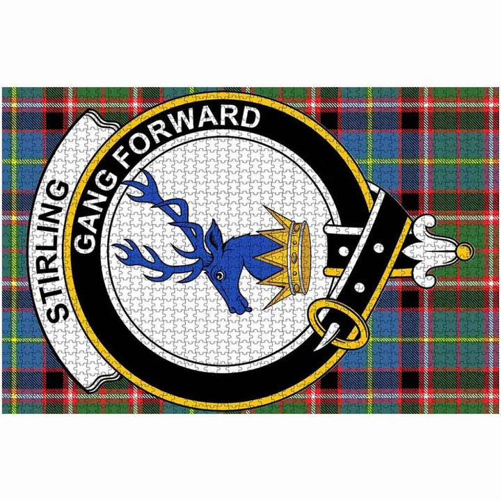 Scottish Stirling Clan Crest Tartan Jigsaw Puzzle 2