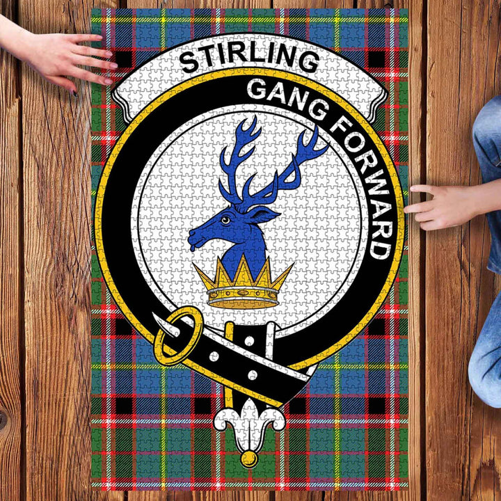 Scottish Stirling Clan Crest Tartan Jigsaw Puzzle 3