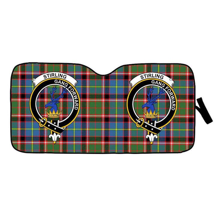 Scottish Stirling (of Cadder-Present Chief) Clan Crest Tartan Car Windshield Sun Shade Tartan Plaid 1