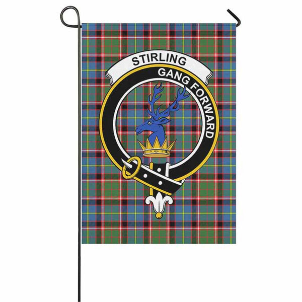 Scottish Stirling (of Cadder-Present Chief) Clan Crest Tartan Garden Flag Tartan Plaid 1