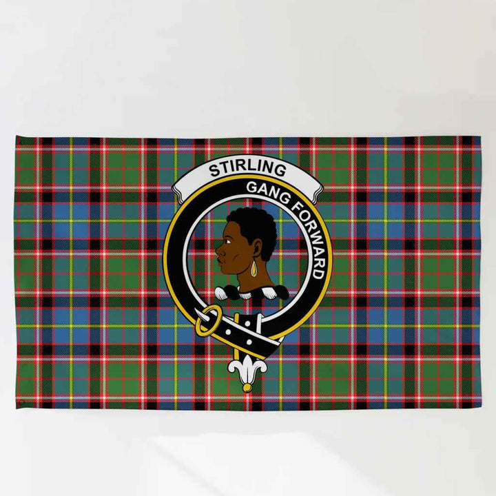 Scottish Stirling (of Keir) Clan Crest Tartan Flag Parade Tartan Plaid 3