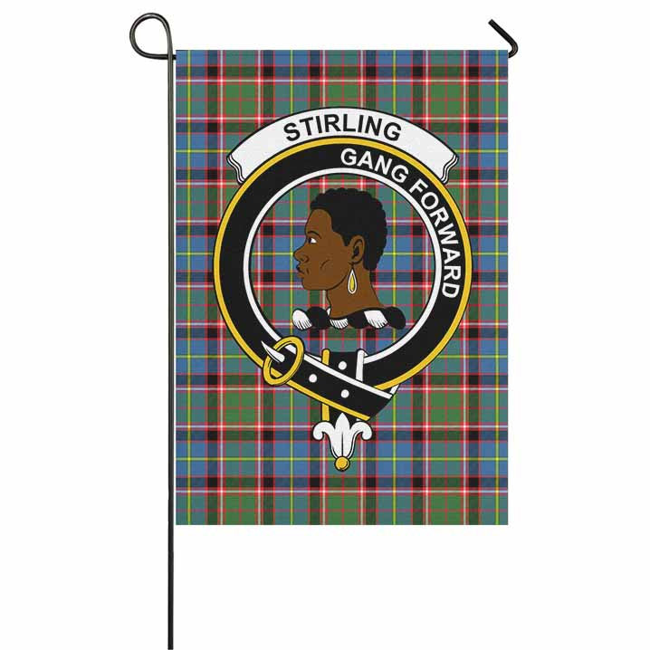 Scottish Stirling (of Keir) Clan Crest Tartan Garden Flag Tartan Plaid 1