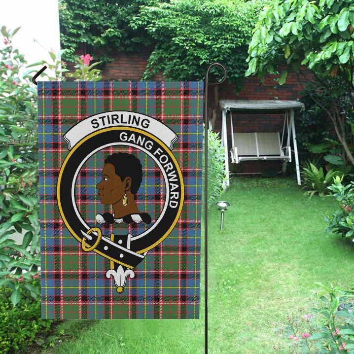 Scottish Stirling (of Keir) Clan Crest Tartan Garden Flag Tartan Plaid 2