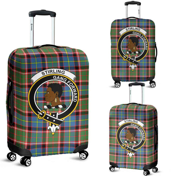 Scottish Stirling (of Keir) Clan Crest Tartan Luggage Cover Tartan Plaid 1