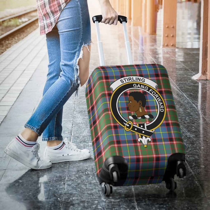 Scottish Stirling (of Keir) Clan Crest Tartan Luggage Cover Tartan Plaid 3
