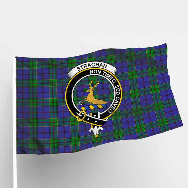 Scottish Strachan Clan Crest Tartan Flag Parade Tartan Plaid 1