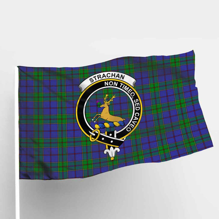 Scottish Strachan Clan Crest Tartan Flag Parade Tartan Plaid 1
