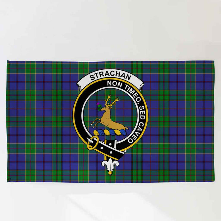 Scottish Strachan Clan Crest Tartan Flag Parade Tartan Plaid 3
