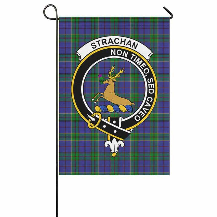 Scottish Strachan Clan Crest Tartan Garden Flag Tartan Plaid 1