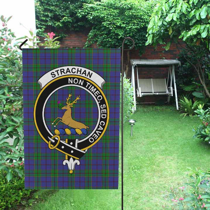 Scottish Strachan Clan Crest Tartan Garden Flag Tartan Plaid 2