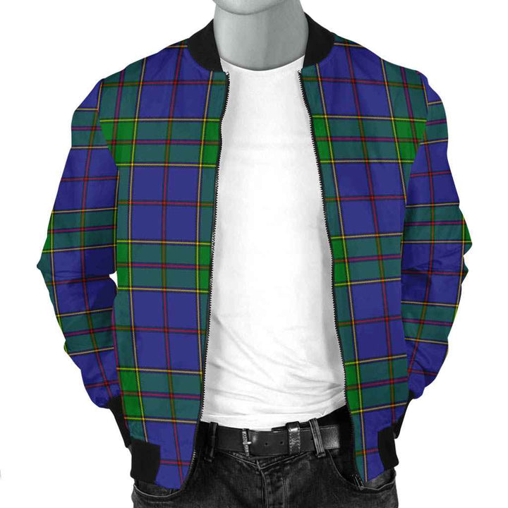 Scottish Strachan Clan Tartan Bomber Jacket Tartan Plaid 2