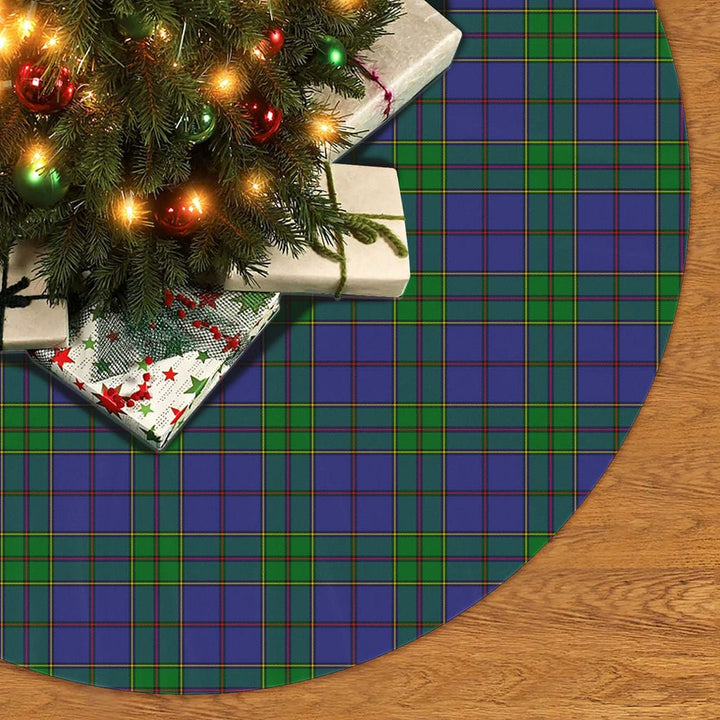 Scottish Strachan Clan Tartan Christmas Tree Skirt No Tassels 2 Tartan Plaid