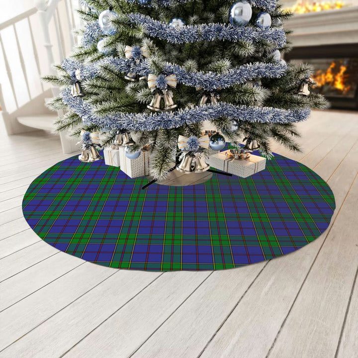 Scottish Strachan Clan Tartan Christmas Tree Skirt No Tassels 3 Tartan Plaid