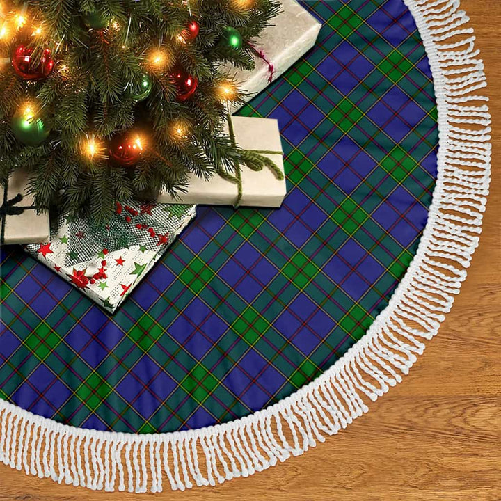Scottish Strachan Clan Tartan Christmas Tree Skirt Tassels 2 Tartan Plaid