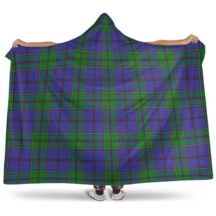 Scottish Strachan Clan Tartan Hooded Blanket Tartan Plaid 1