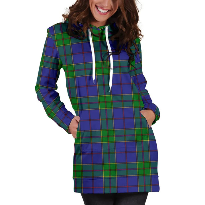 Scottish Strachan Clan Tartan Hoodie Dress
