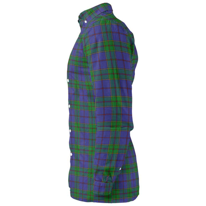 Scottish Strachan Clan Tartan Long Sleeve Shirt Tartan Plaid
