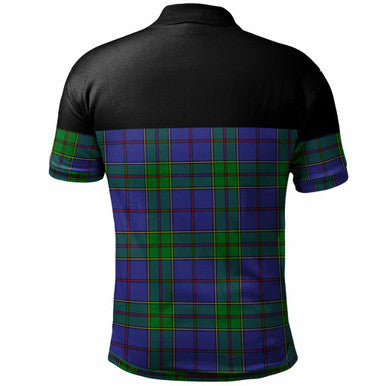 Scottish Strachan Clan Tartan Polo Shirt - Horizontal Style Back Side Tartan Plaid