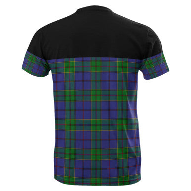 Scottish Strachan Clan Tartan T-Shirt Horizontal Style Back Side Tartan Plaid