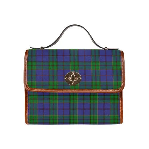 Scottish Strachan Clan Tartan Waterproof Canvas Bag Tartan Plaid 1