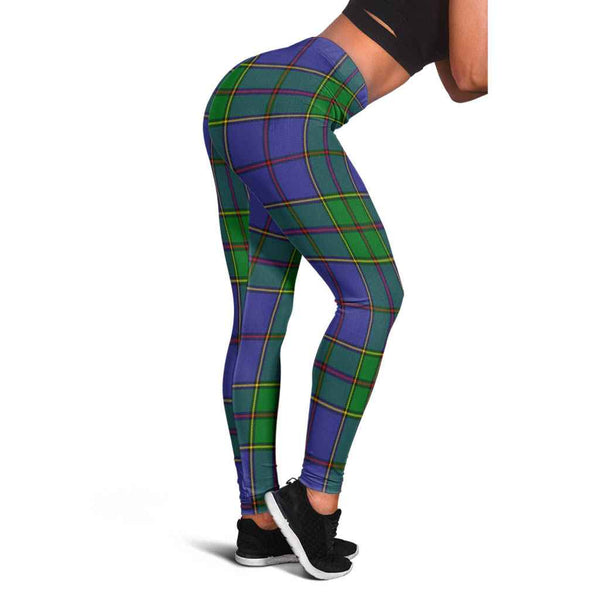 Scottish Strachan Clan Tartan Women Leggings Tartan Plaid 1