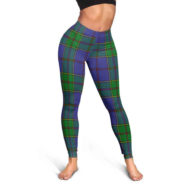 Scottish Strachan Clan Tartan Women Leggings Tartan Plaid 3