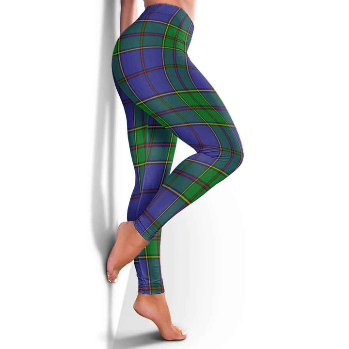 Scottish Strachan Clan Tartan Women Leggings Tartan Plaid 4